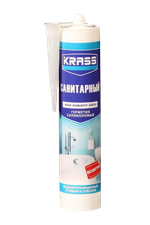Герметик силиконовый KRASS санитарный бесцветный 0,300 л