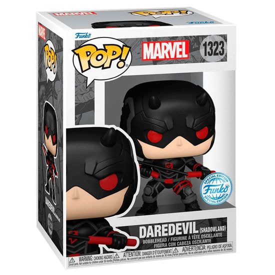 Фигурка Funko POP! Bobble Marvel Daredevil (Shadowland) (Exc) (1323) 74554 / Фигурка Фанко ПОП! по мотивам вселенной "Марвел" Сорвиголова