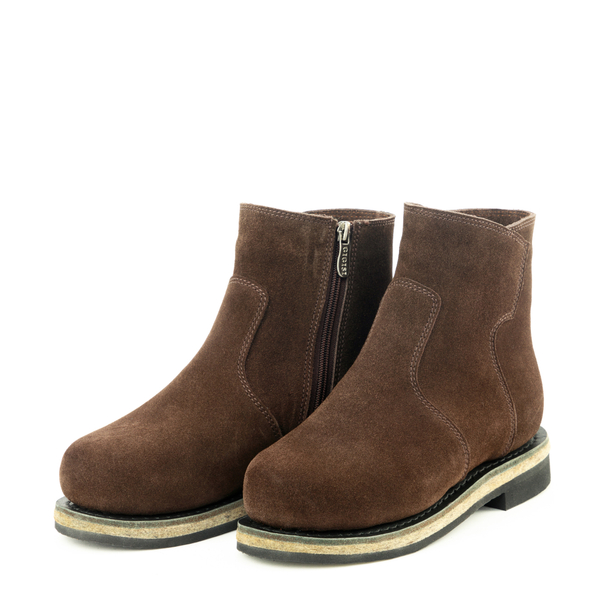 Унты-ботиночки женские из замши