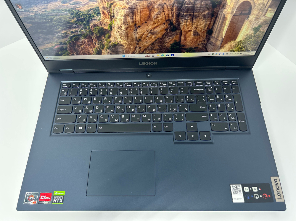 Ноутбук Lenovo Legion 5 17ACH6H (82JY0033RU) 17.3"/AMD Ryzen 7 5800H/RAM 16GB/SSD 1024GB/GeForce RTX 3070 8GB/1920*1080/IPS 144Hz/Windows 10/Подсветка кл-ры: LED/черный. Состояние: A1