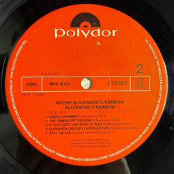 Винтажная виниловая пластинка LP Ritchie Blackmore Rainbow (Japan 1980) (No Obi) The Temple Of The King