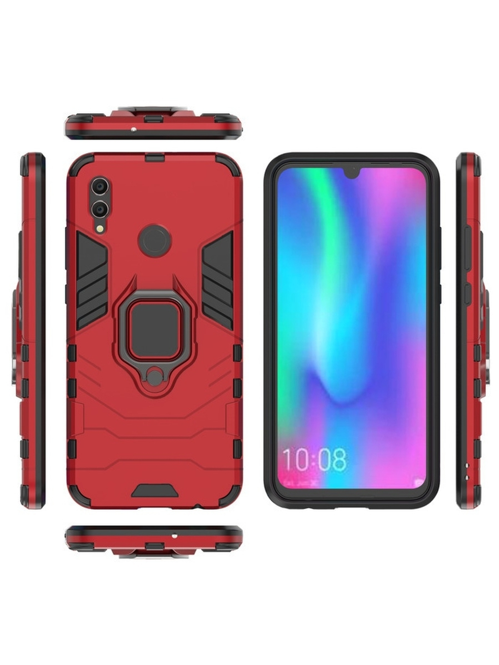 Противоударный чехол с кольцом Panther Case для Huawei Honor 10 Lite / P Smart 2019