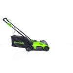 Аккумуляторная газонокосилка Greenworks GD40LM16XK4, 40v, 41 см, (2517907UB), с аккумулятором 4 А·ч и зарядным устройством