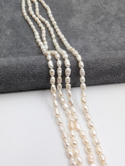 Жемчуг натуральный рис 2.7-3мм