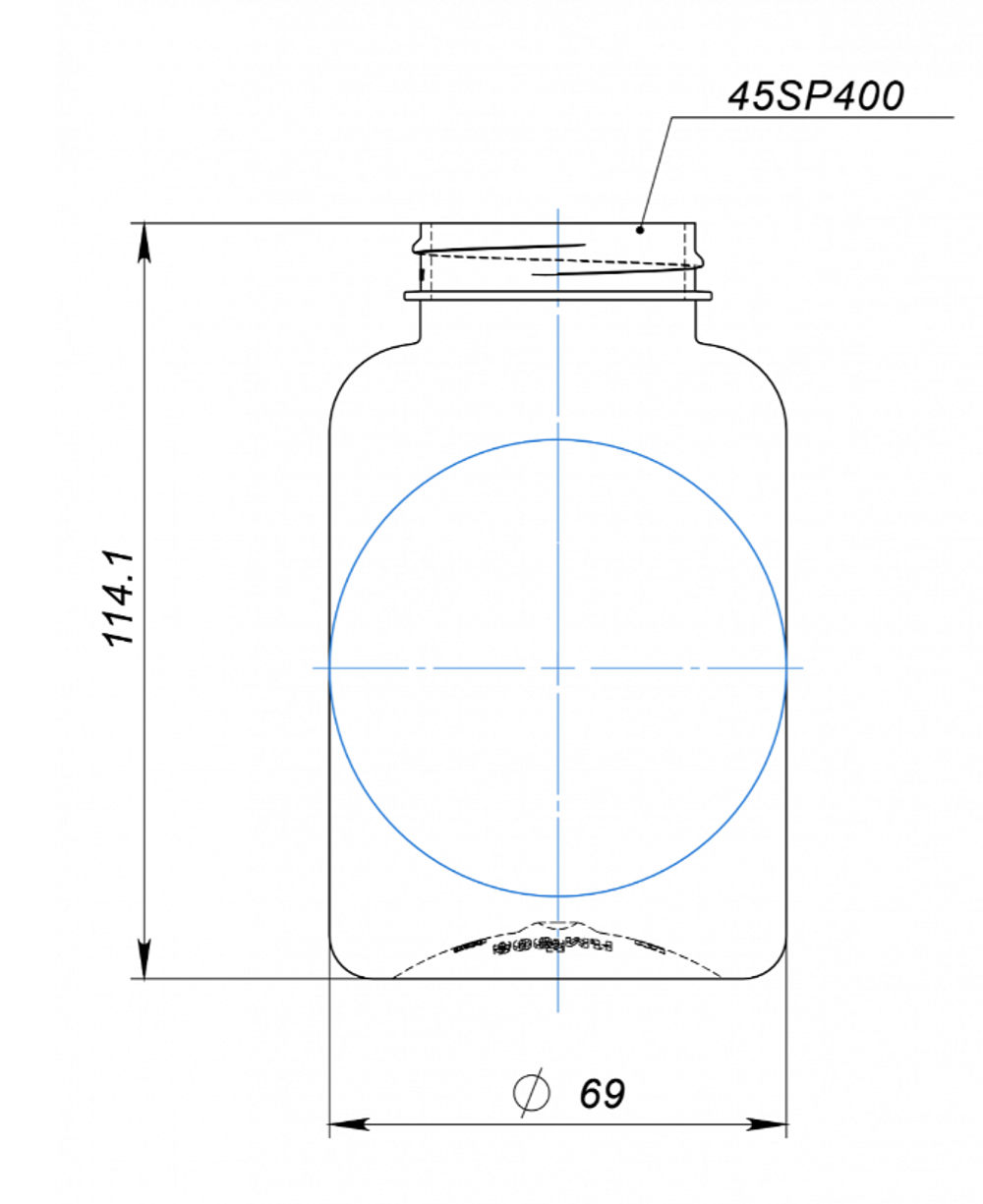 Банка 300 мл 45 мм ПЭТ от производителя «Тара-Гост»