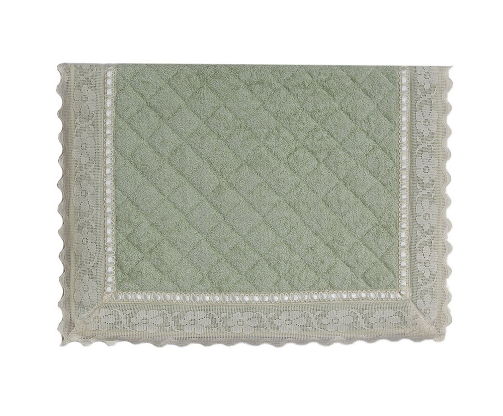 Элитный коврик для ванной Buratto зеленый от Old Florence