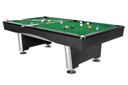 Бильярдный стол для пула Dynamic Billard "Triumph" 7 футов (черный) в комплекте, аксессуары и сукно