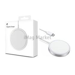 Беспроводное зарядное устройство ORIG2, 15W, 2A, MagSafe, встроенный кабель Type-C, 1м, белый