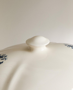 Zara Home блюдо сервировочное из фаянса, цвет синий, 35.5 см