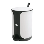 Ведро Sтилъ 7л с педалью темно-зеленый 215х298 мм