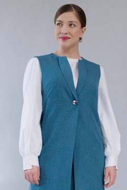 Жилет с подкладом 1634опа, ниагара #48Н061634опа