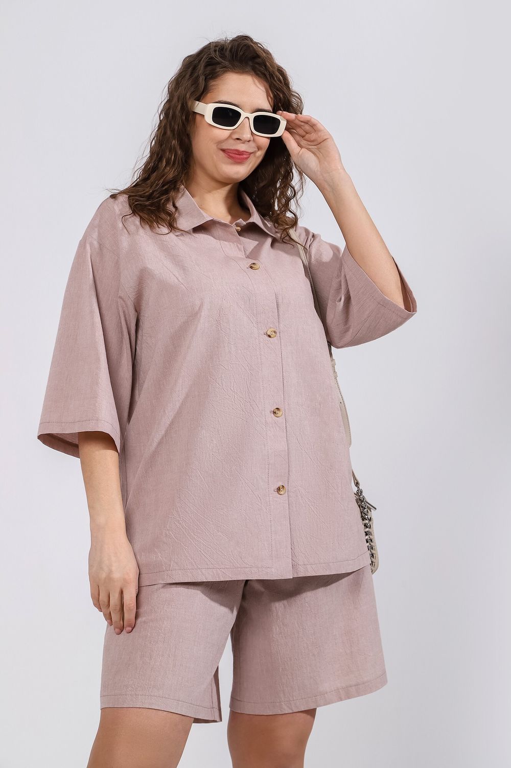 Блузка (рубашка) Тимьян-4 Виотекс БЕЖЕВЫЙ