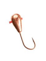 Мормышка Helios вольфрамовая Капля спорт с отверстием 3мм 0,45гр Go с кембриком (MW-3730C-Go)