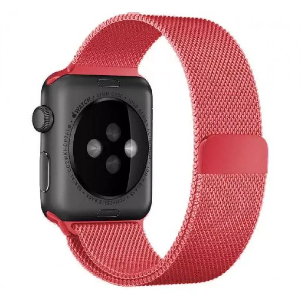 Браслет-ремешок для Apple Watch MILANESE (42-44mm) розовый