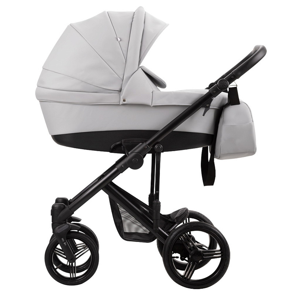 Детская коляска Bebetto Magnum Prima 2 в 1 02 св.серая кожа