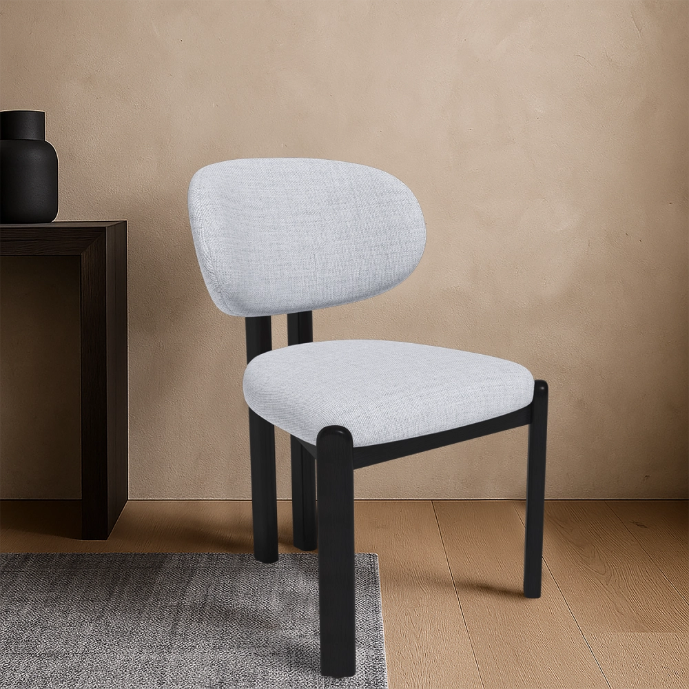 Стул Galloti, бук черный, рогожка wellton 990