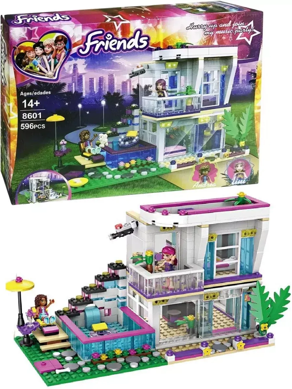 Конструктор Френдс Поп-звезда: Дом Ливи 596 деталей 8601