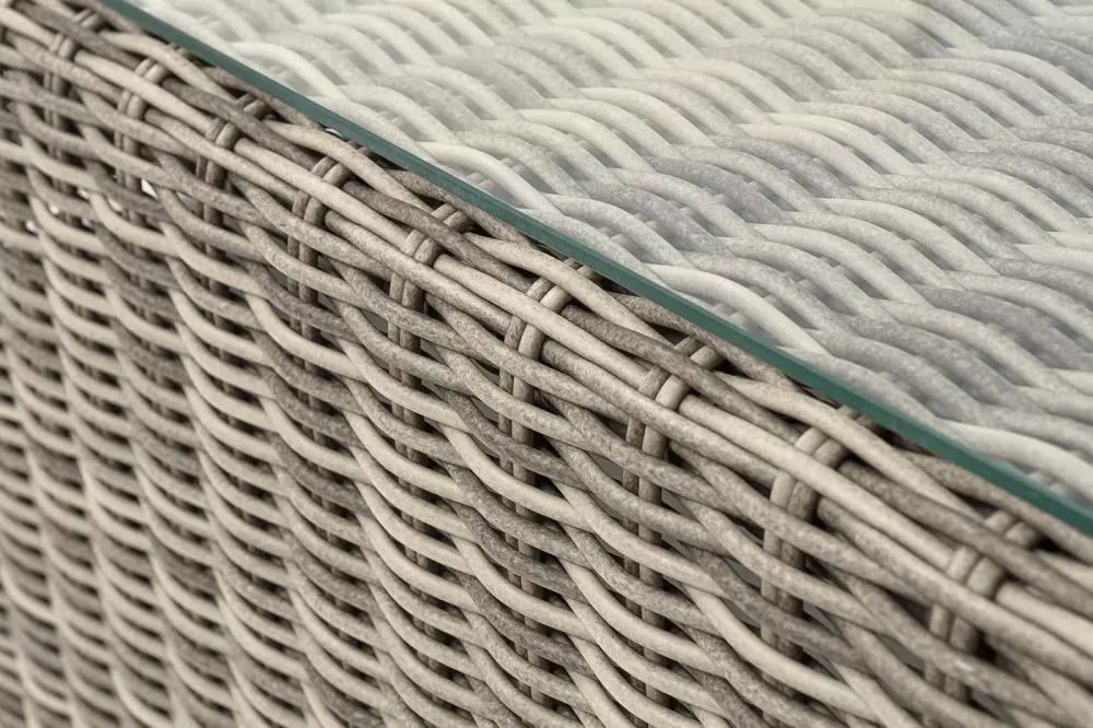 "Боно" журнальный столик из искусственного ротанга, цвет бежевый