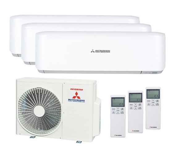 Мульти сплит-система Mitsubishi Heavy 3 x SRK25ZS-W / SCM60ZS-W