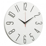3010-001 Часы настенные d=30см, корпус белый+черный "Классика"