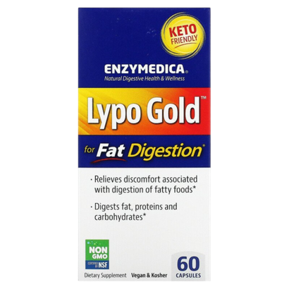 Enzymedica Lypo Gold 60 capsules , Ферменты для переваривания жиров