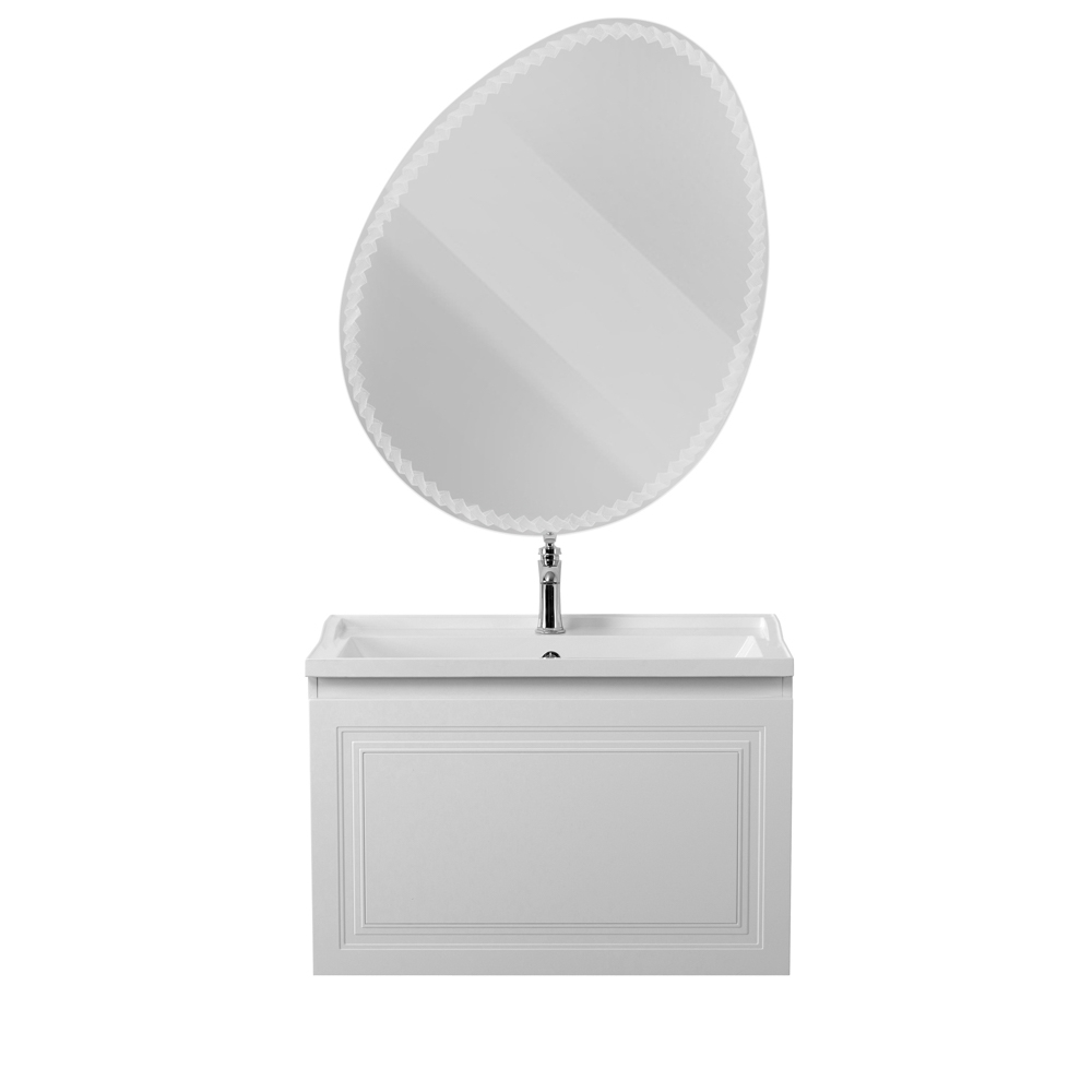 Мебель для ванной комнаты подвесная Cezares GIUBILEO-N-80-1C-SO-BL 80см Bianco Lucido