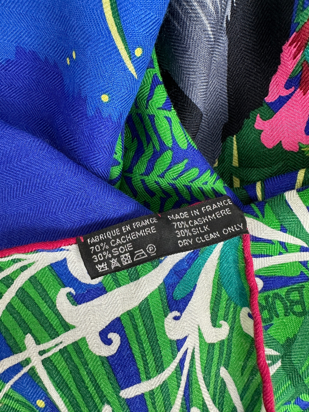 Шаль Hermes Tyger Bleu