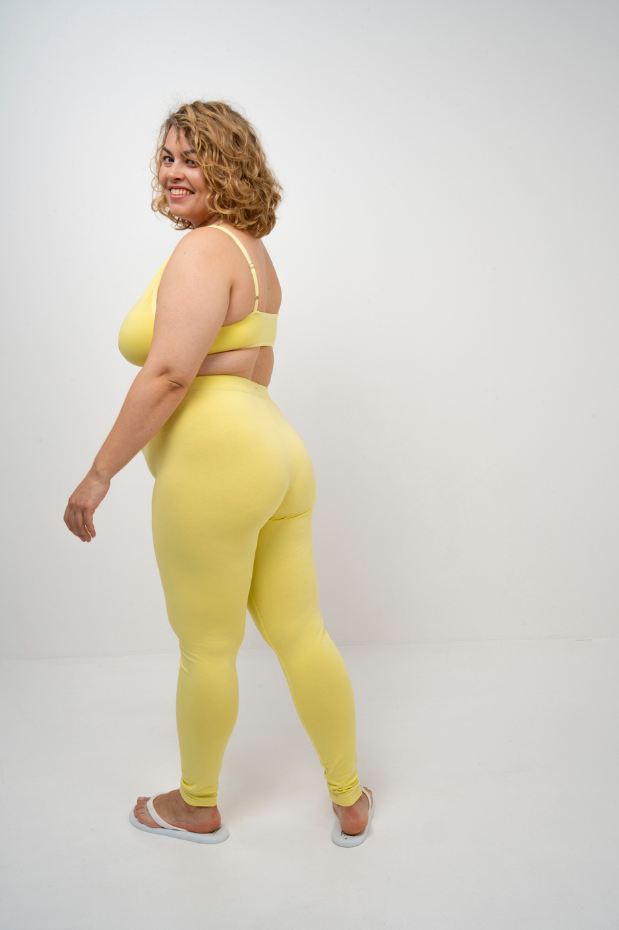 Базовые леггинсы из хлопкового трикотажа | Последние размеры