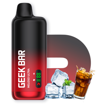 Geek bar Meloso Ultra Energy drink ice (Энергетик-лёд) 10000 затяжек 20мг Hard (2% Hard)