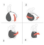 E-IMAGE RE2010 blue/green Фон складной двусторонний 1,5х2 м, синий/зеленый