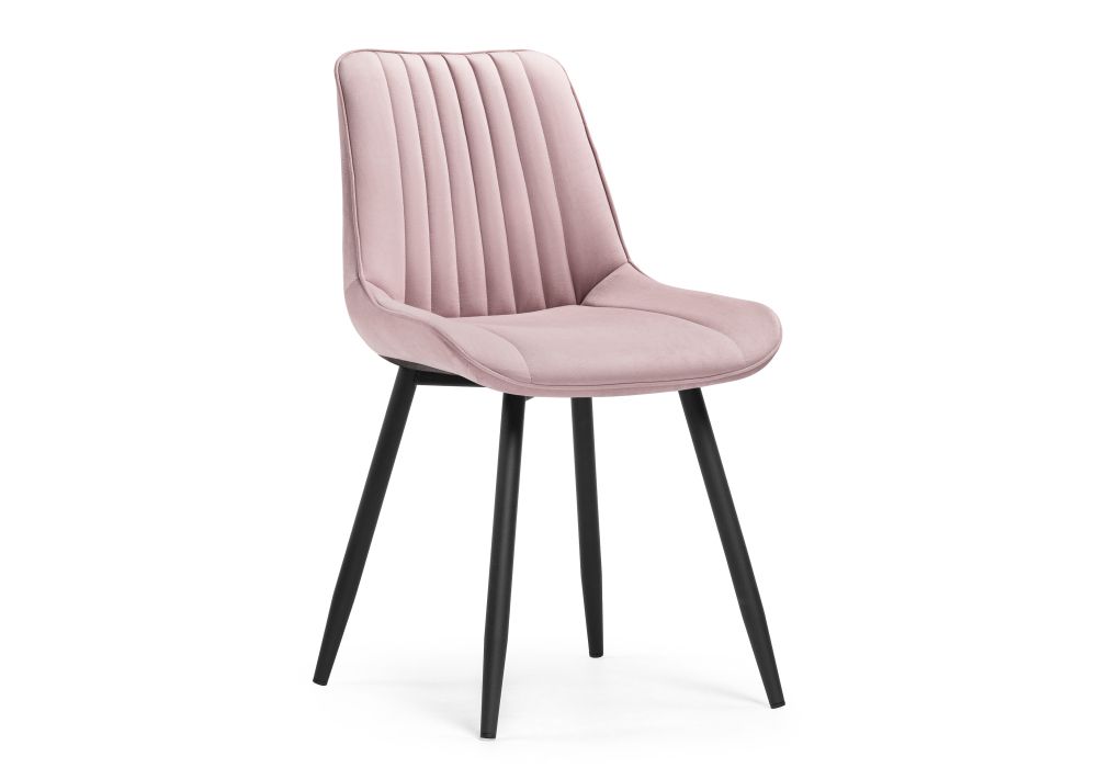 Стул на металлокаркасе Седа розовый / черный