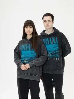 Худи PARABOLA Nirvana оверсайз варенка для мужчин и женщин