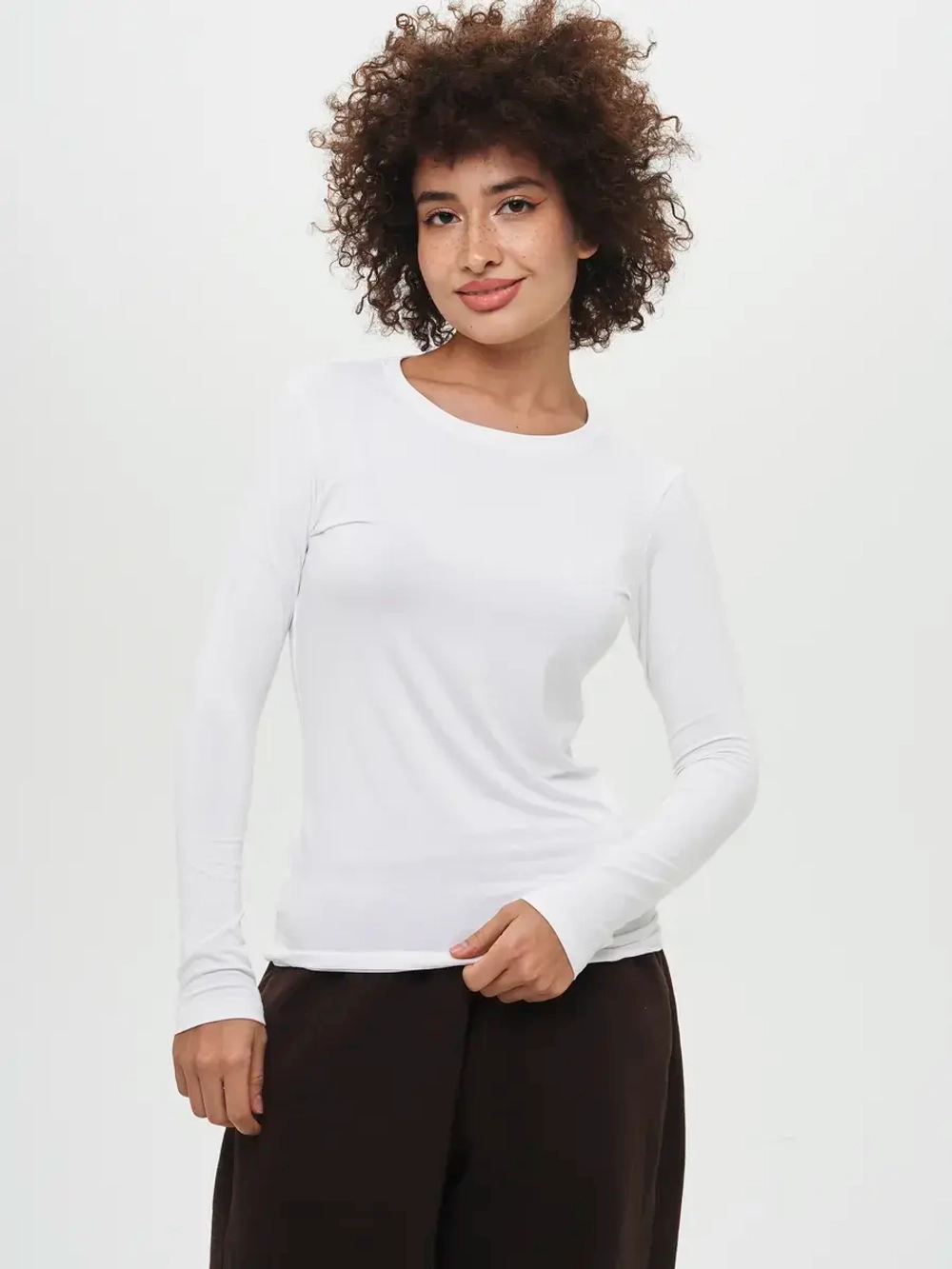 Лонгслив облегающий