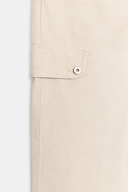 ZARA БРЮКИ КАПРИ КАРГО, КАМЕННО-СЕРЫЙ