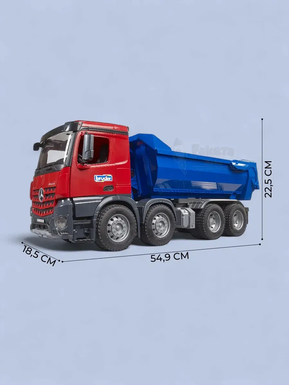 Эвакуатор Самосвал MB Arocs Halfpipe Брудер