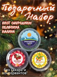 Подарочный набор 11 (малина, облепиха, лист смородины)