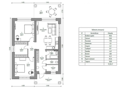 Проект Дома 112 кв. м. с высокими потолками К-43