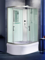 Душевая кабина WeltWasser  WW500 HALLE 1202 R 120х90 см,  прозрачное стекло, поддон низкий, крыша, правосторонняя