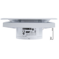 Вытяжной тонкий вентилятор для ванн ММ-Р 01 пластик овал 90 м³/час с обратным клапаном  белый