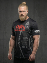 Рашгард с коротким рукавом черный LEGENDA Рать2 красная