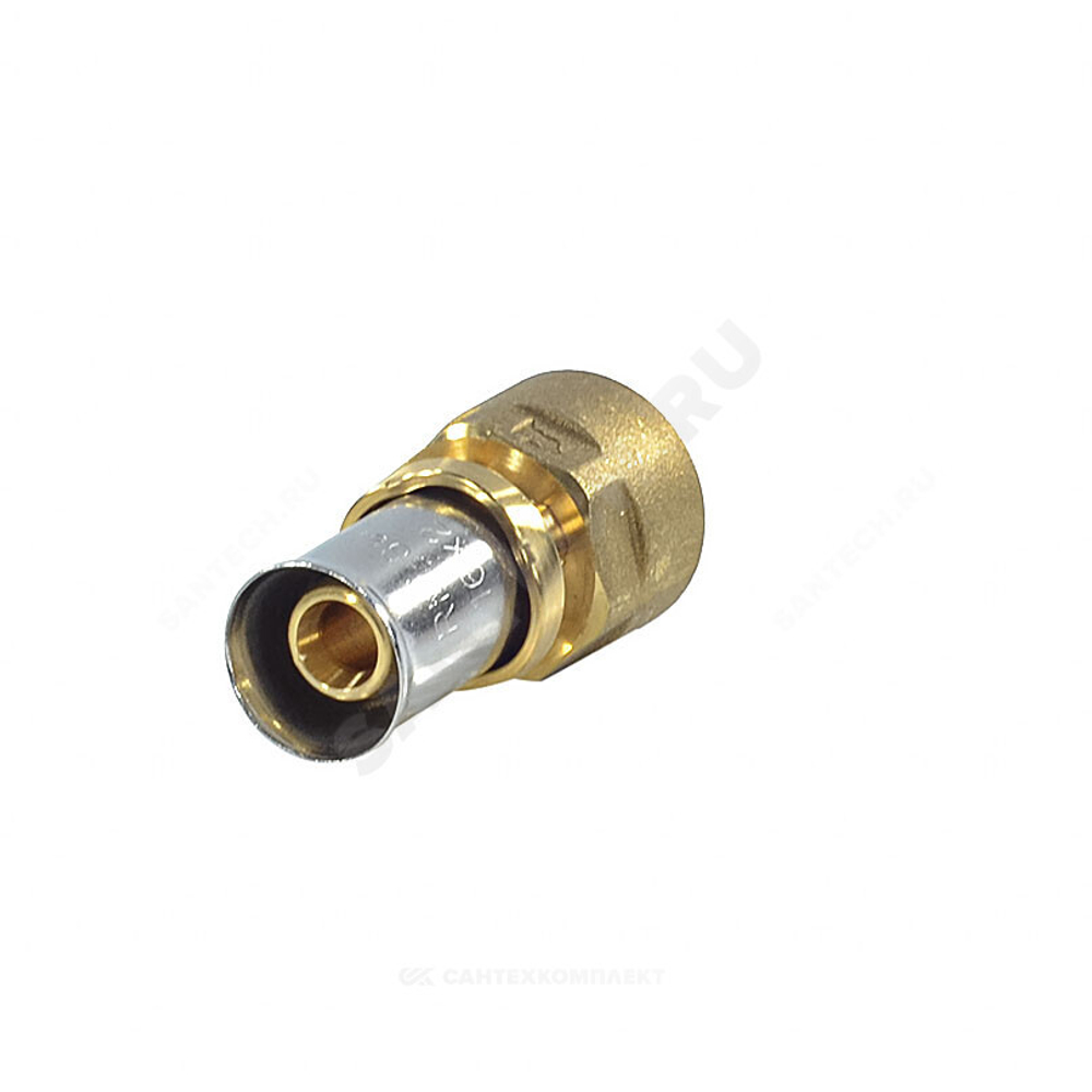 Муфта для МП/PE-X труб латунь пресс Дн 16х3/4" ВР RM109 Giacomini RM109Y043