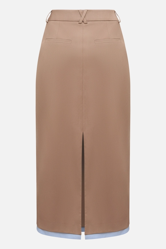 Юбка-миди со вставкой