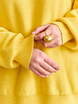 Свитер свободного силуэта из хлопка