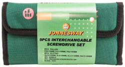 Отвертка со сменными стрежнямив наборе, 9 предметов JONNESWAY DB0309S