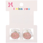 Заколки – крабики для волос 2шт на блистере «ТАРТИ ТАН», роза love, цвет как на фото, 2см (пакет с подвесом)