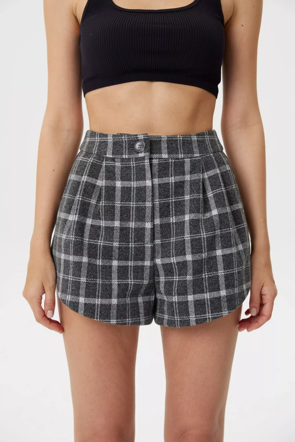 Мини-шорты Check, Серый