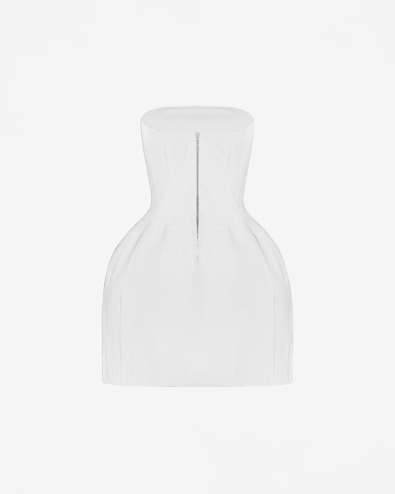 Платье мини корсетного типа из бархата