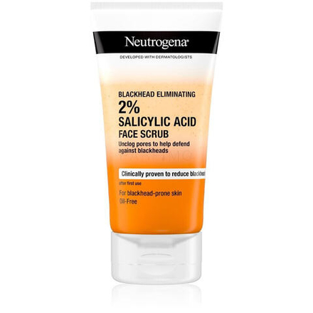 Neutrogena Blackhead Eliminating 2% Salicylic Acid Face Scrub 150 ml peeling unisex