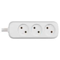 Колодка ЭРА KX-3 3 розетки без зазeмления белая