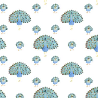 Павлины и их детеныши